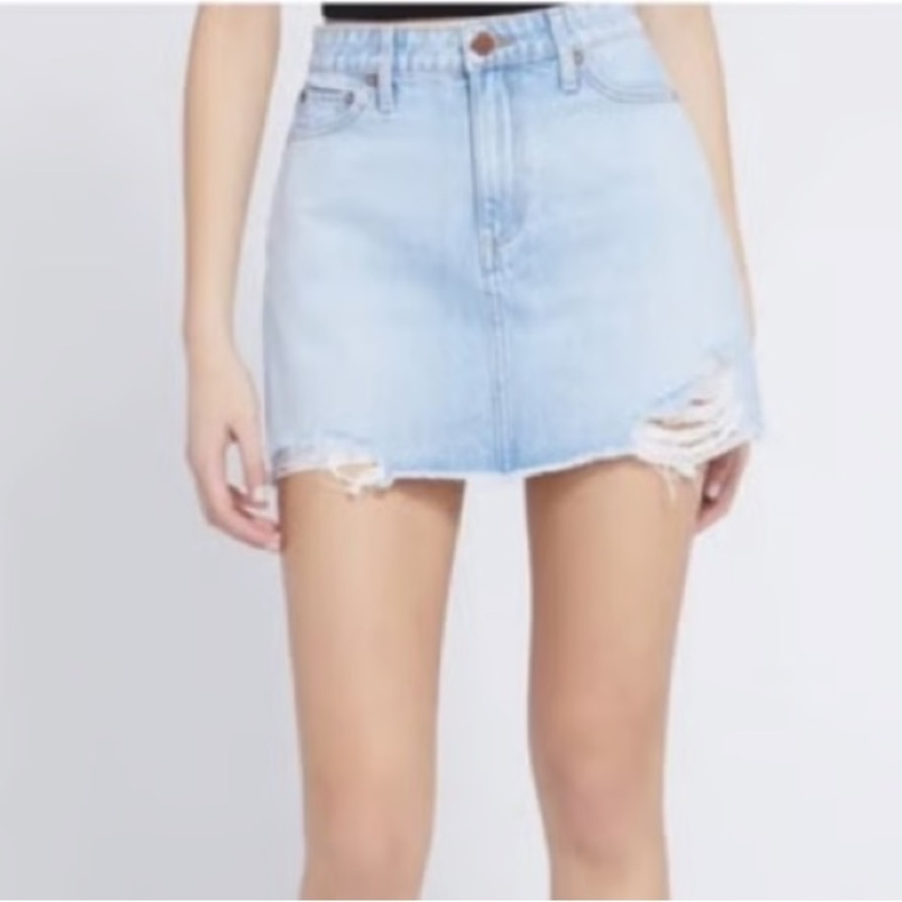 Alice + Olivia denim mini skirt